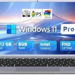 BLUEING 14" Laptop Computer, Win 11 Laptop, 8GB RAM 512GB SSD, Quad-Core Pentium ProcessorUp To 2.64GHz, 1080P FHD IPS, Wi-Fi 5, BT5.0, HDMI, Students, Lightweight