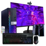 Dell RGB Desktop Computer Bundle | Intel Core i5, 16GB RAM, 500GB SSD | Windows 11 | 24 1080p HD Monitor | 2K Streaming Webcam | Home or School PC Combo