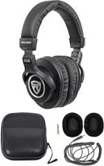 Rockville Recording Studio Bundle ROCKSHIELD 3 Mic Isolation Shield W/Sound Dampening Foam, RCM PRO Condenser Microphone, PRO-M50 Headphones, RVES05 Tripod Stand, 4-items - Image 2