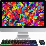 STGSivir All In One Desktop Computer, 23 FHD Display, Intel Core I5 Up To 3.6GHz, 16G Memory, 512G SSD, WiFi, Bluetooth 5.0, RGB Keyboard & Mouse, Windows 11 Home