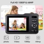 Digital Camera, Dummy Camera For Kids With 64GB Card FHD1080P 16x Zoom Anti Shake Exquisite Compact And Portable For Boys, Girls Kids. Pink - Image 2