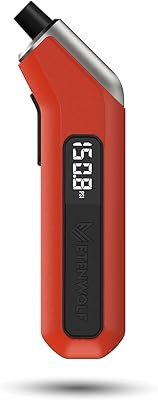 ETENWOLF T300 Digital Tire Pressure Gauge 3-200 PSI, Industrial Tire Gauge Calibrated To ANSI B40.7 Grade 2APlus-Minus 0.5%, Replaceable AAA Batteries Vivid Orange