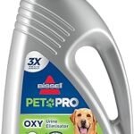 Bissell PET PRO OXY Urine Eliminator With Febreze Carpet Deep Clean Solution, With StainProtect Technology, For Use In Leading Upright Carpet Cleaners, 48oz, Our Best Formula For Pet Messes & Odors