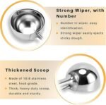 Fayomir Cookie Scoop Set - Small1 Tbsp, Medium2 Tbsp, Large3 Tbsp - Cookie Dough Scoop, Cookie Scoops for Baking Set of 3, Heavy-Duty 188 Stainless Steel Melon Baller Scoop Ice Cream Scoop - Image 3