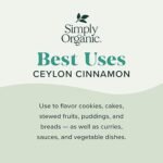 Simply Organic Ceylon Ground Cinnamon, 2.08 Ounce, Non-GMO Organic Cinnamon Powder - Image 2