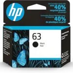 HP 63 Black Ink Cartridge | Works with DeskJet 1112, 2130, 3630; Envy 4510, 4520; OfficeJet 3830, 4650, 5200 Series | Eligible for Instant Ink | F6U62AN