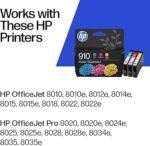 HP 910 Cyan, Magenta, Yellow Ink Cartridges 3-Pack | Works With OfficeJet 8010, 8020 Series, OfficeJet Pro 8020, 8030 Series | Eligible For Instant Ink | 3YN97AN - Image 2